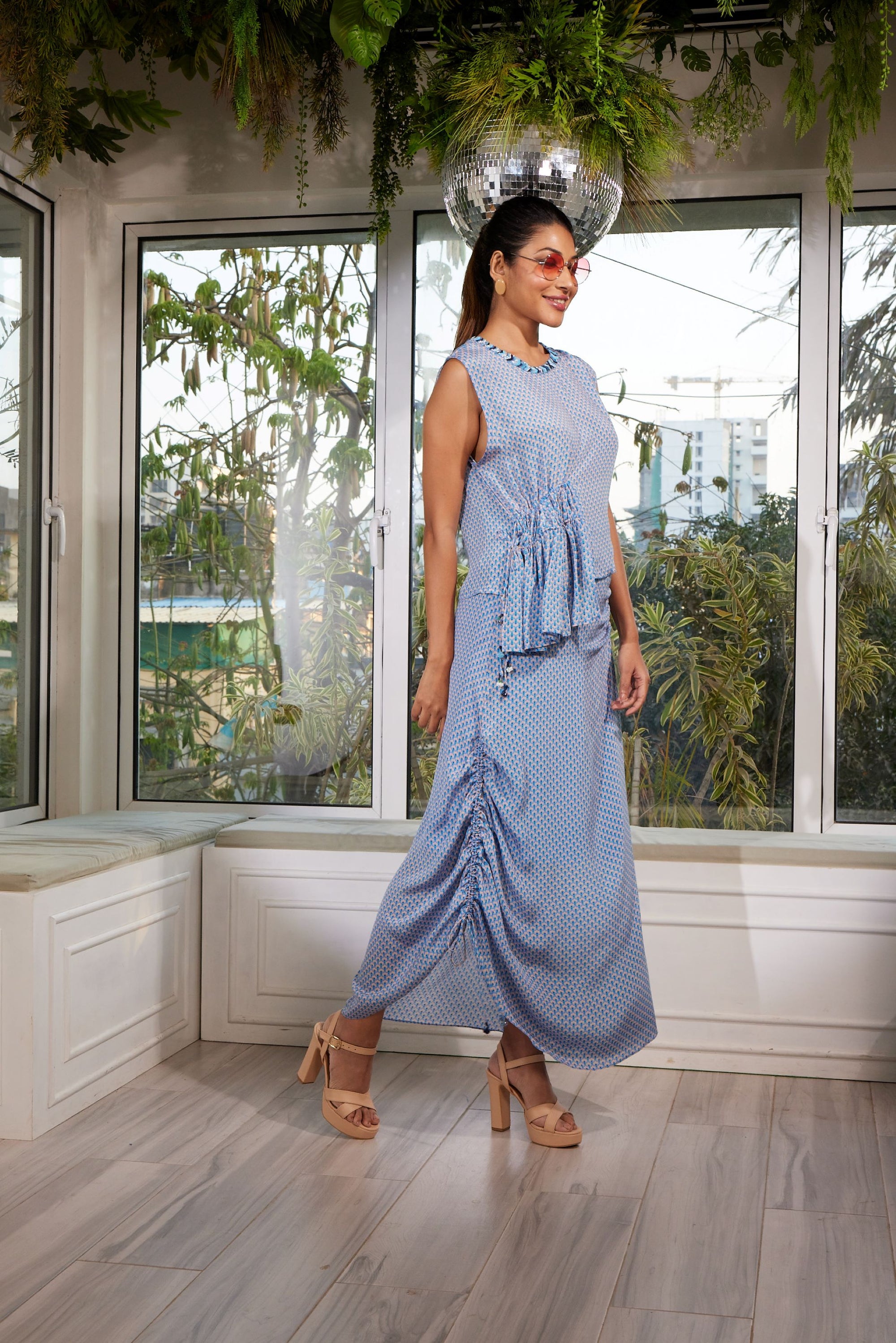 ACACIA POWDER BLUE PRINTED CO-ORD SET