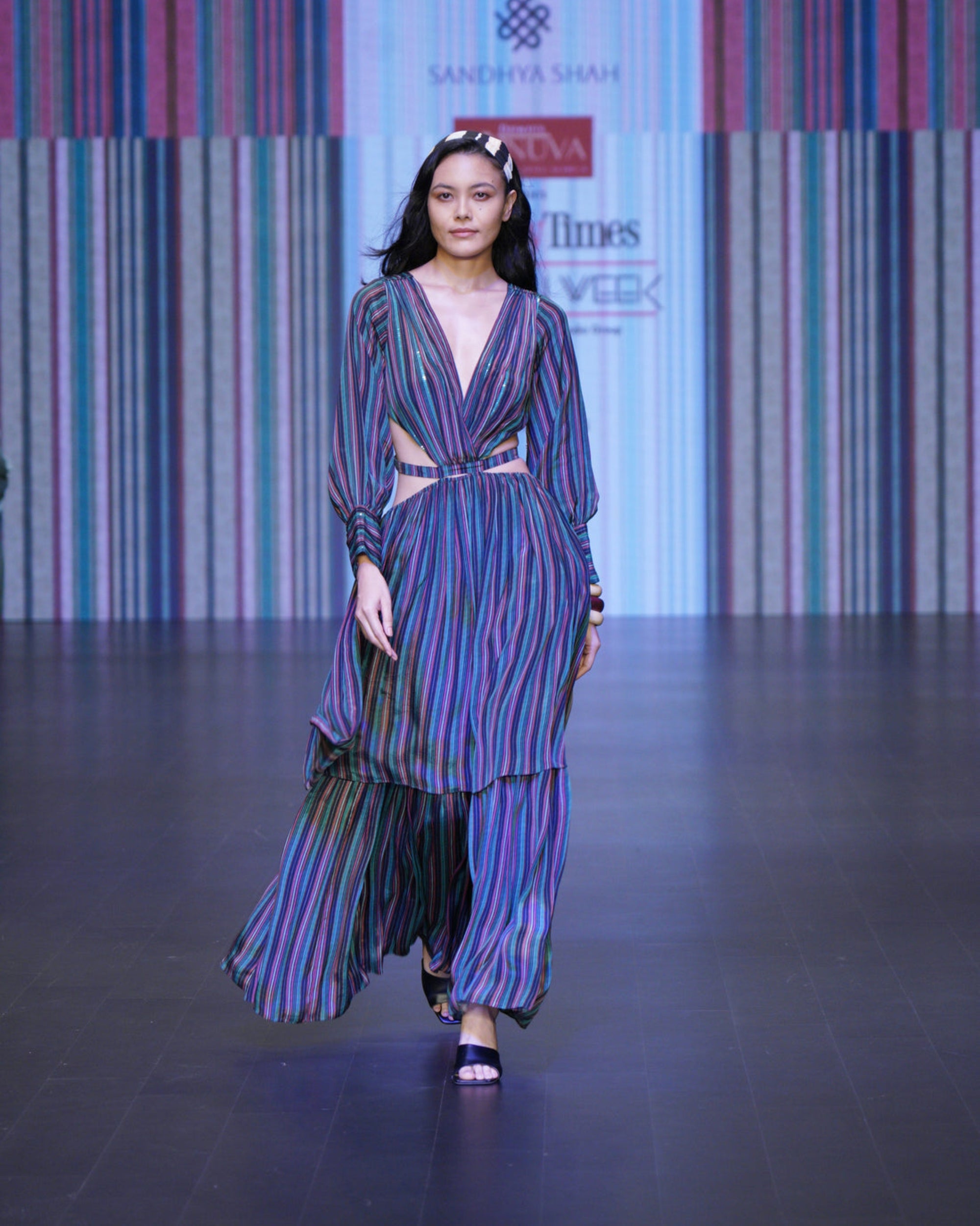 ATHENA STRIPED DRESS