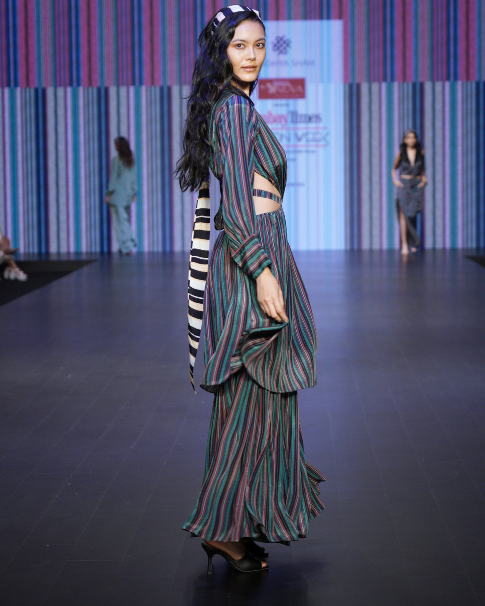 ATHENA STRIPED DRESS