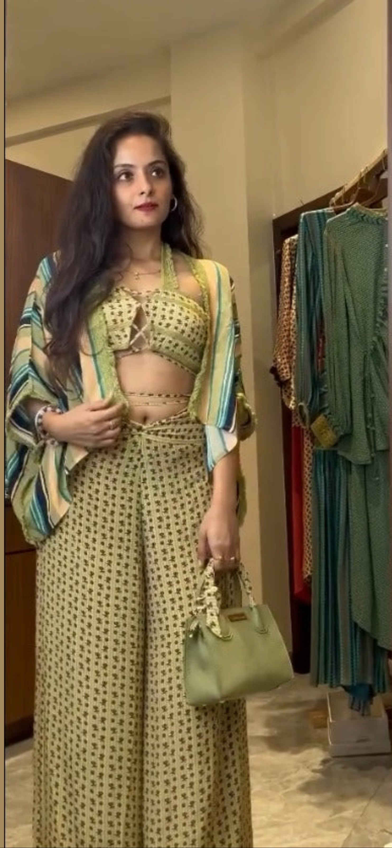 AESON 3 PIECE GREEN CO-ORD SET