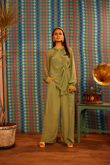 CYRIL- GREEN CO-ORD SET