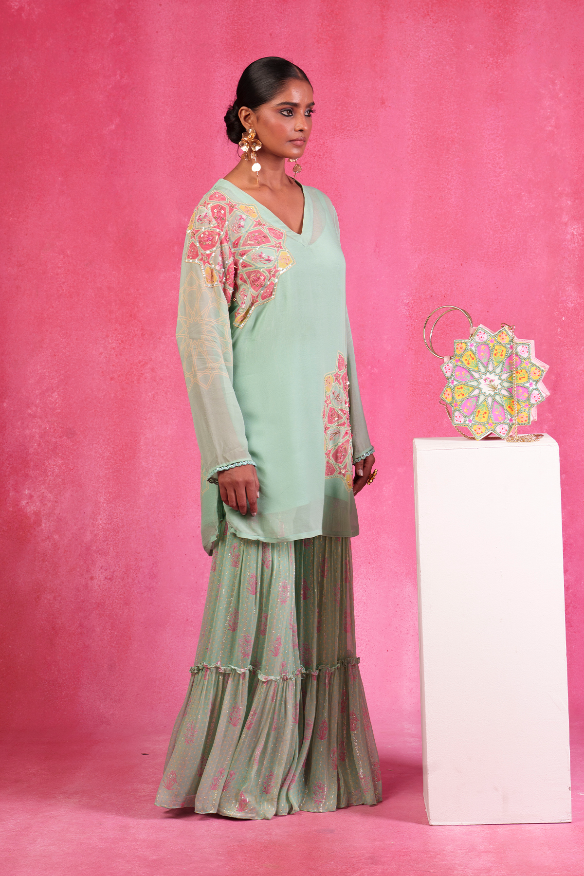 Buta Buti Seagreen Kurta