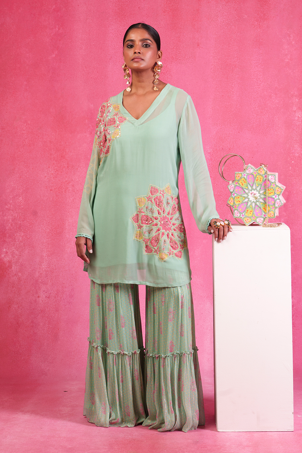 Buta Buti Seagreen Kurta