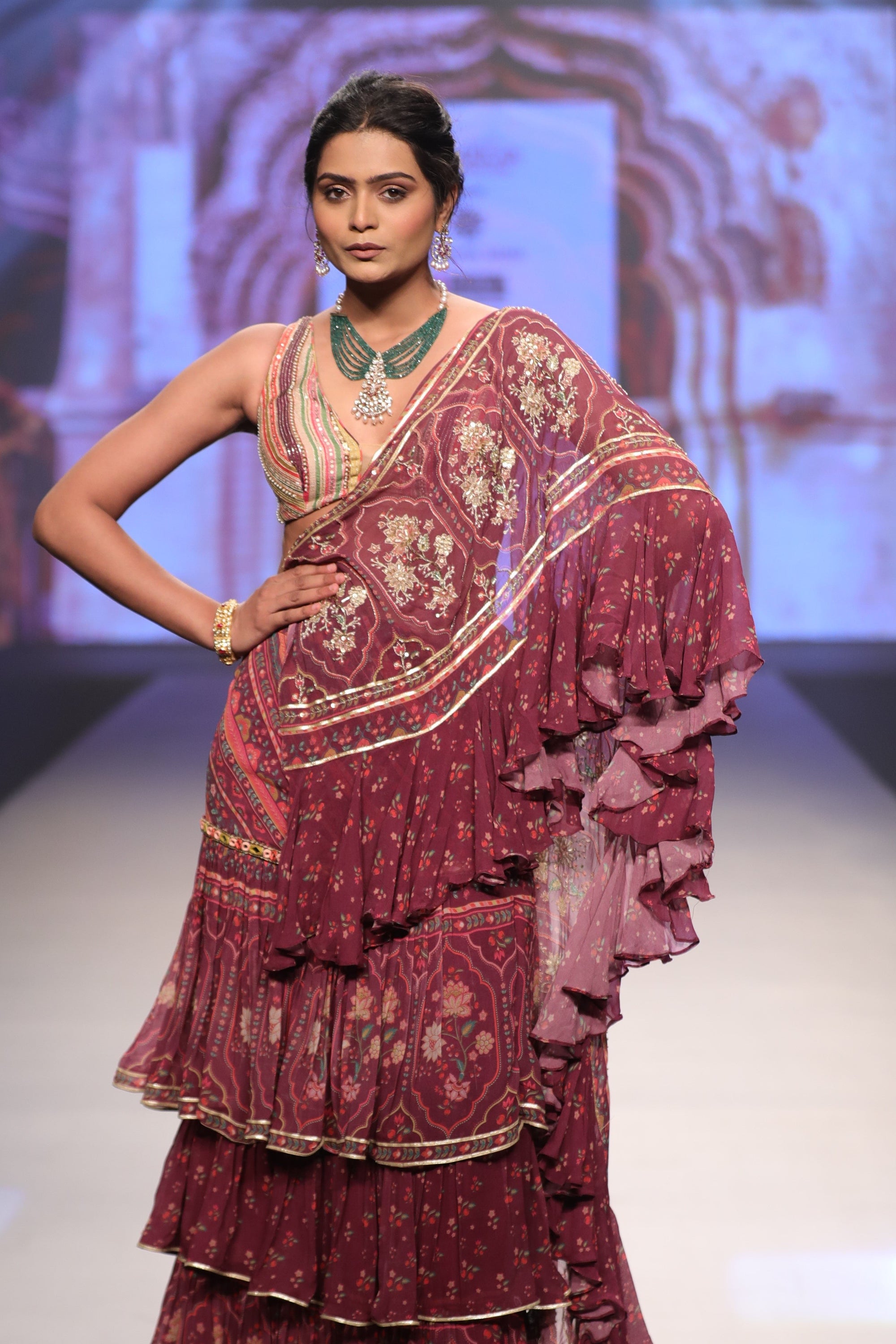 DAMINI RUFFLE SAREE