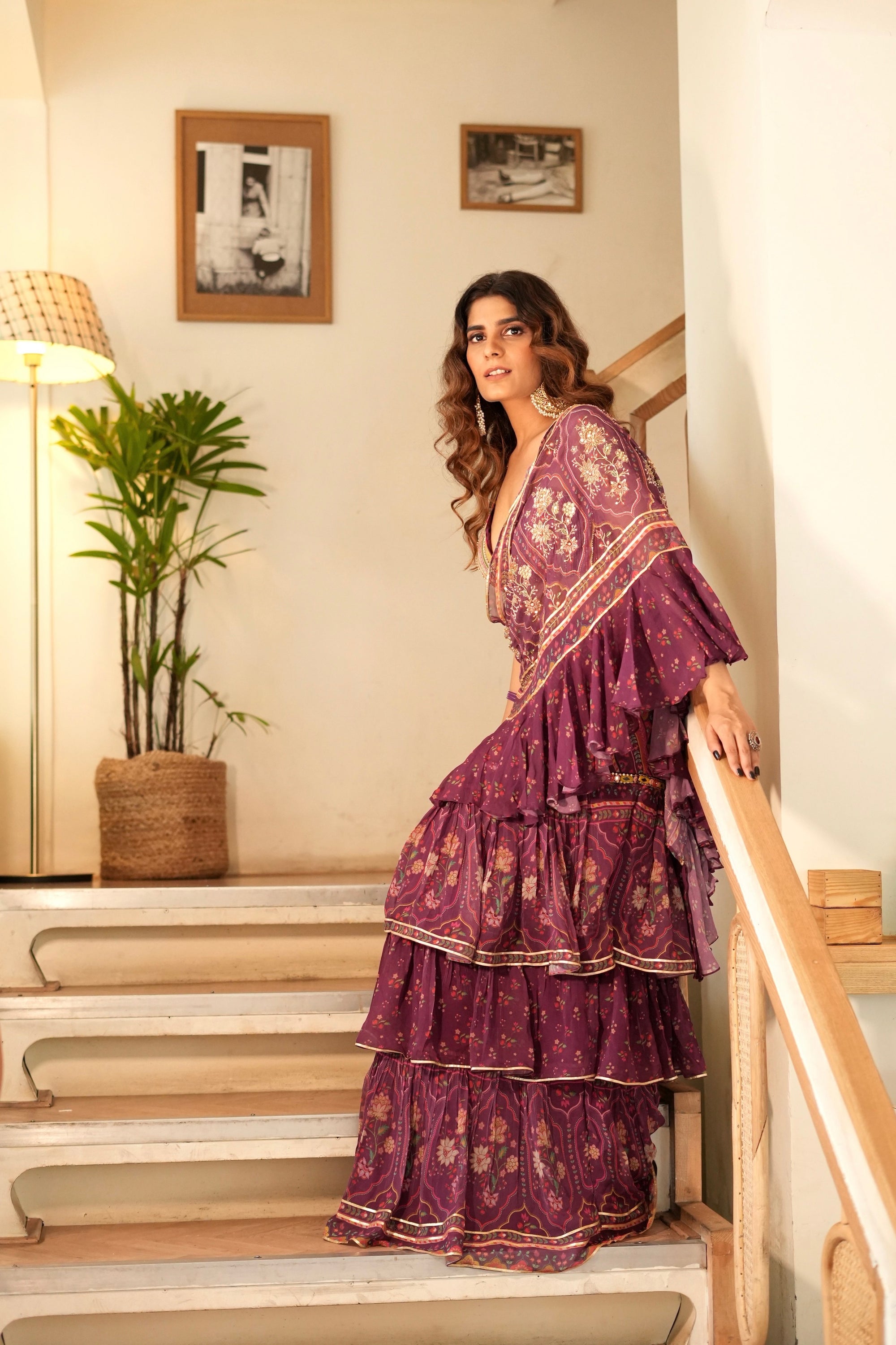DAMINI RUFFLE SAREE