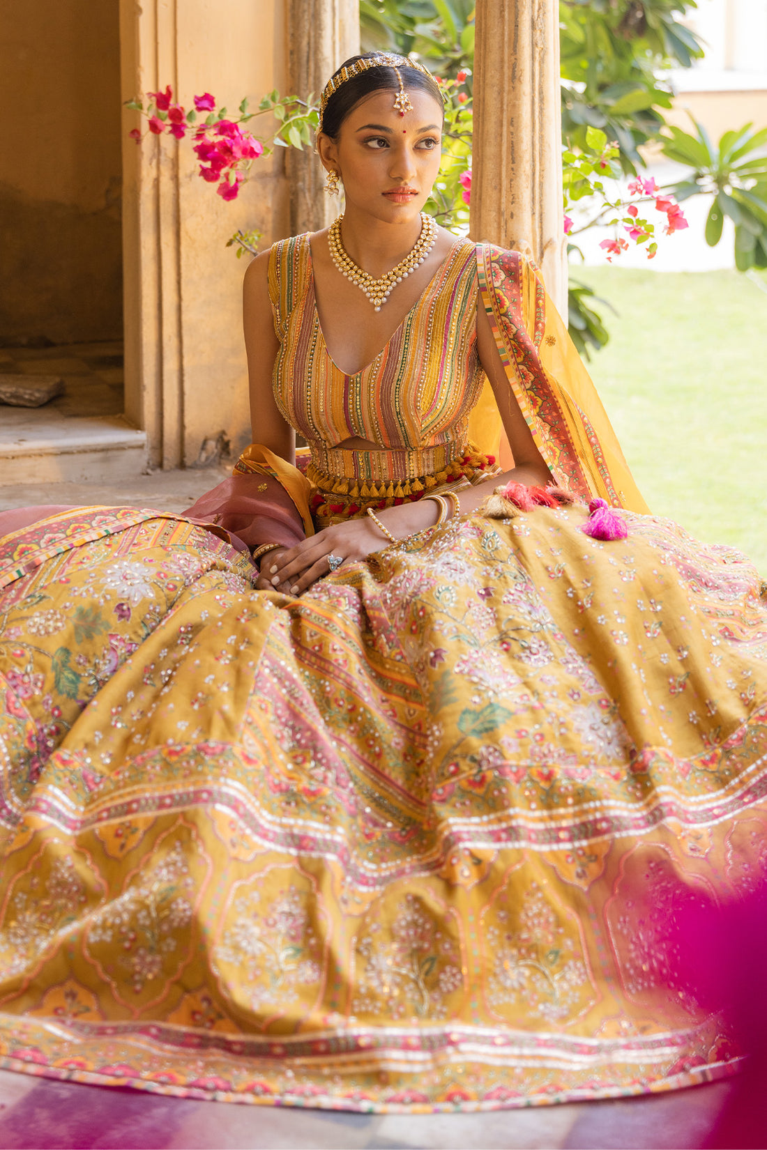 LEHER LEHENGA SET