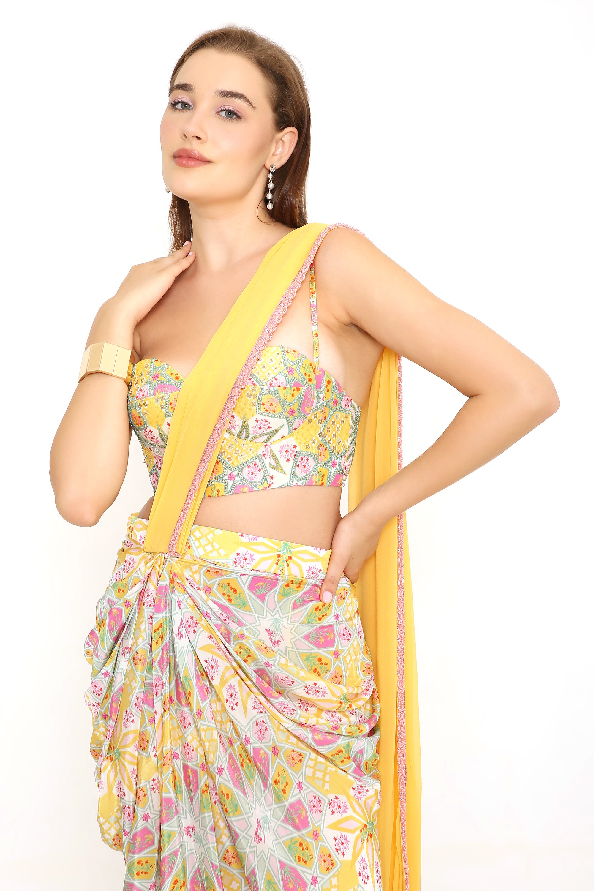 Bejewelled Draped Saree