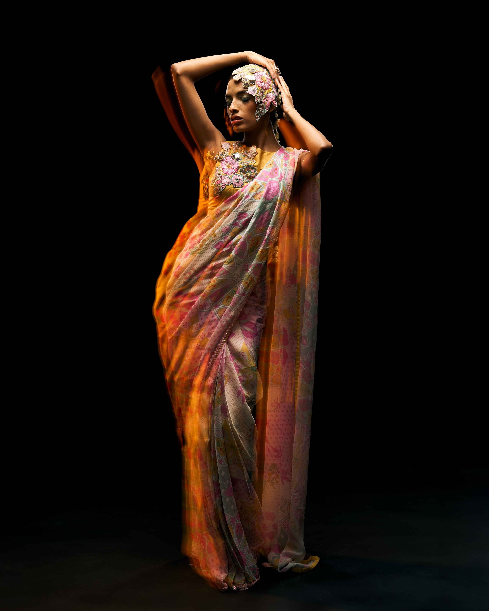 Opulent Pre Draped Saree