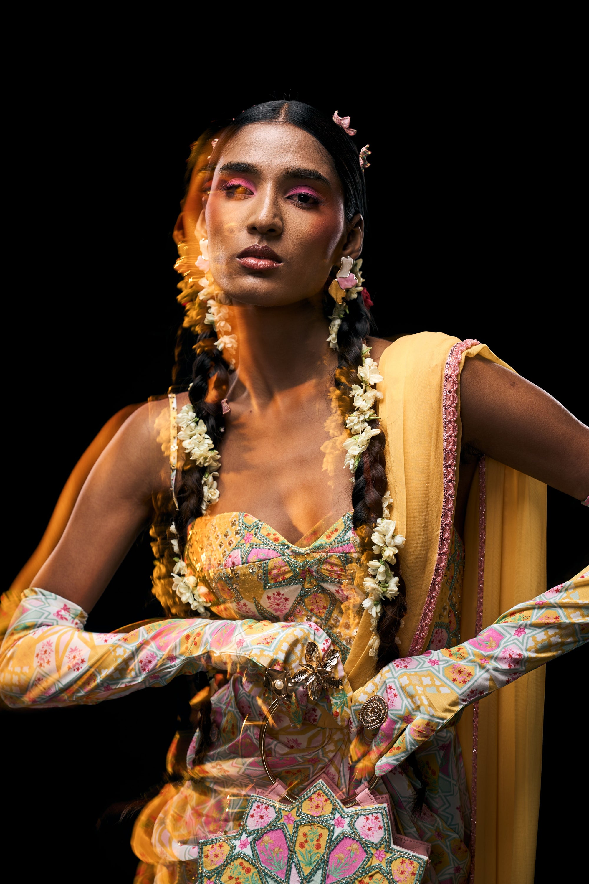 Bejewelled Draped Saree