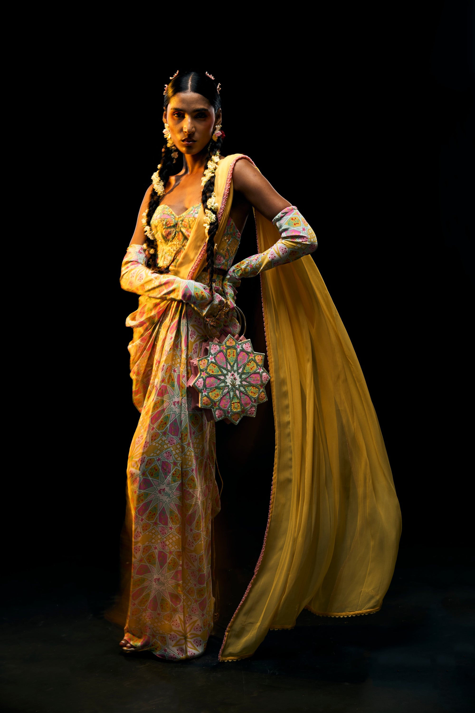 Bejewelled Draped Saree