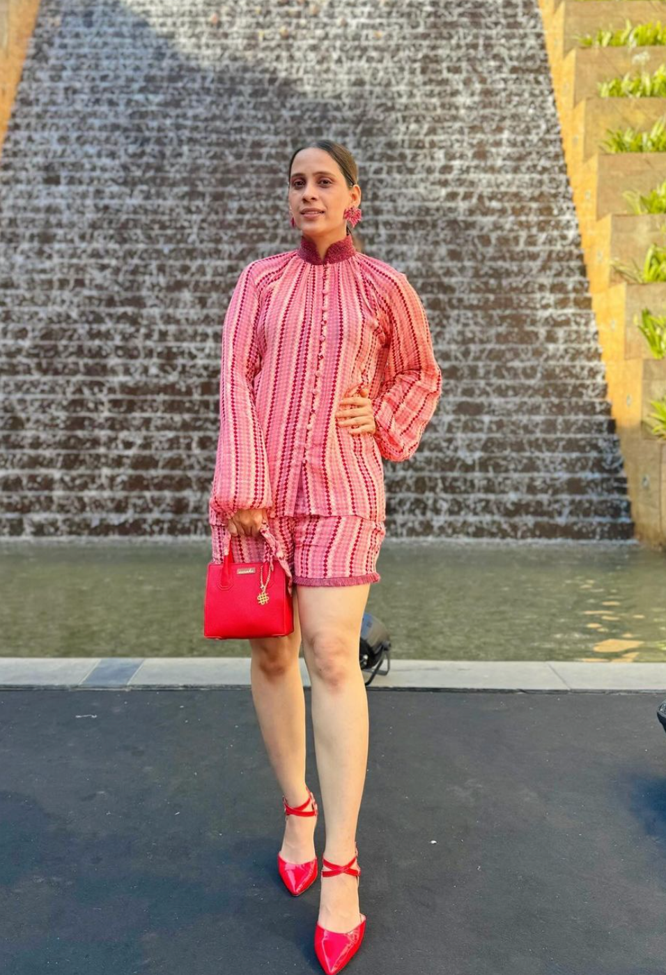 MELINA - PINK SHORTS CO-ORD SET