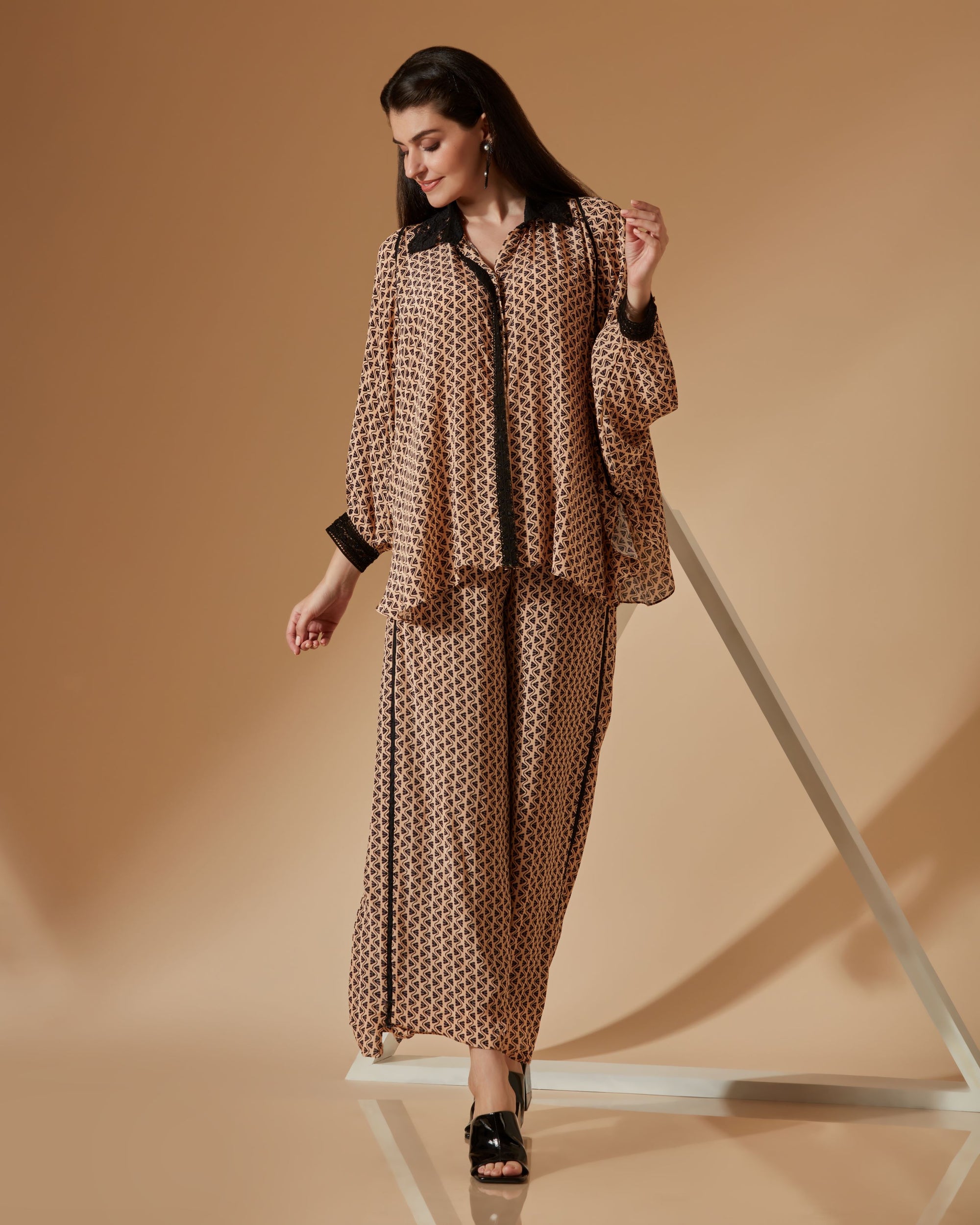 HERMES PRINTED SHIRT CO-ORD SET