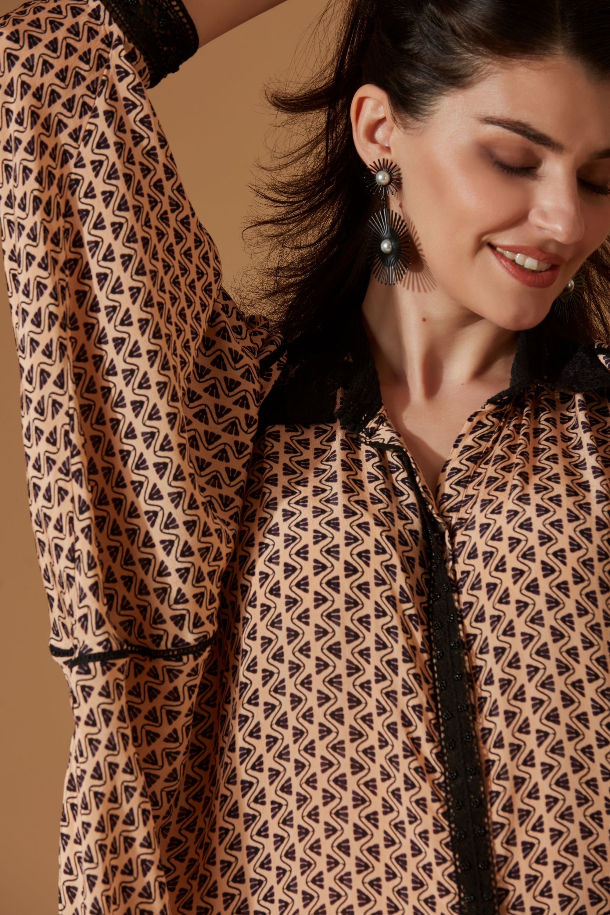 HERMES PRINTED SHIRT CO-ORD SET