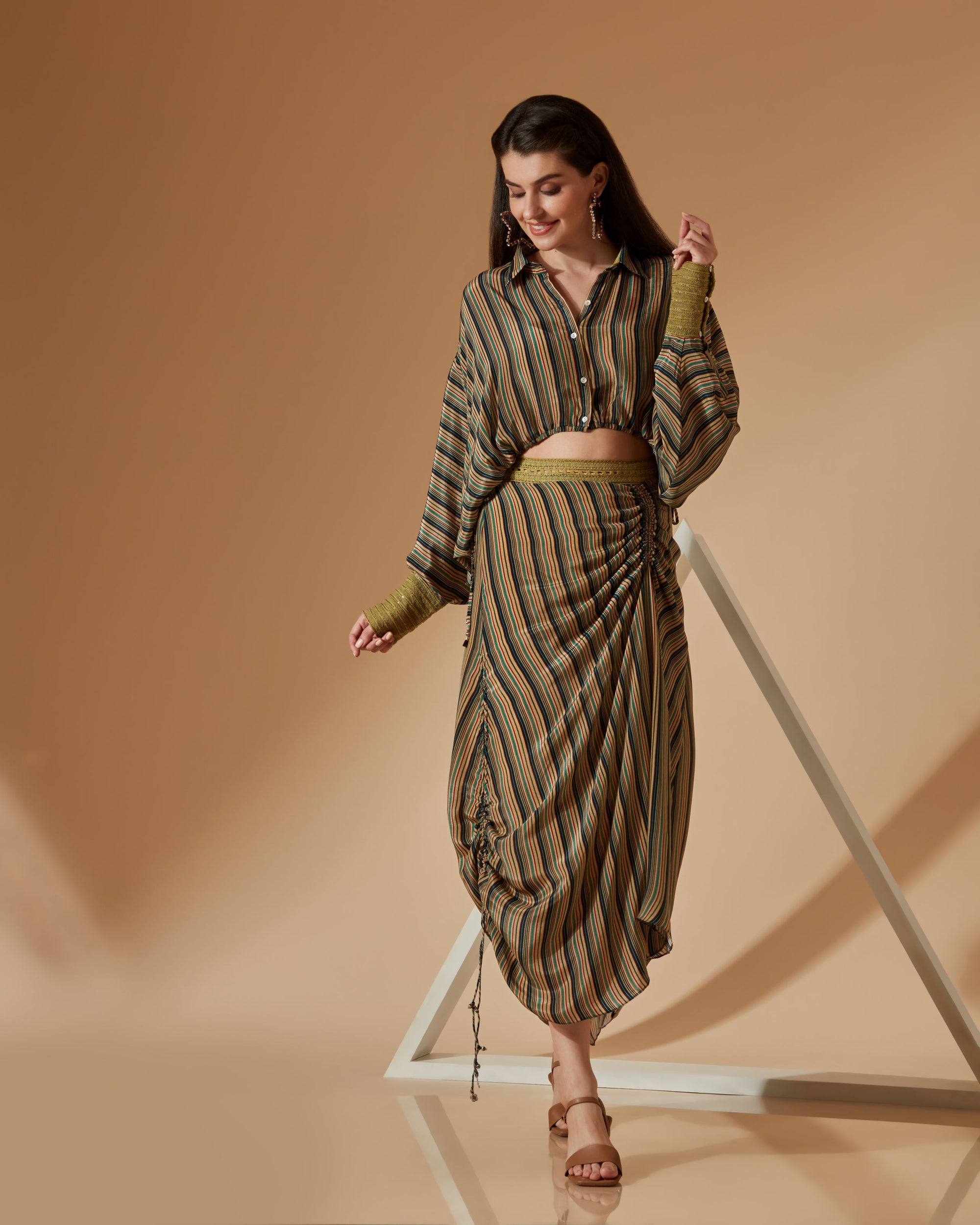 IVY CHARTREUSE CO-ORD SKIRT SET