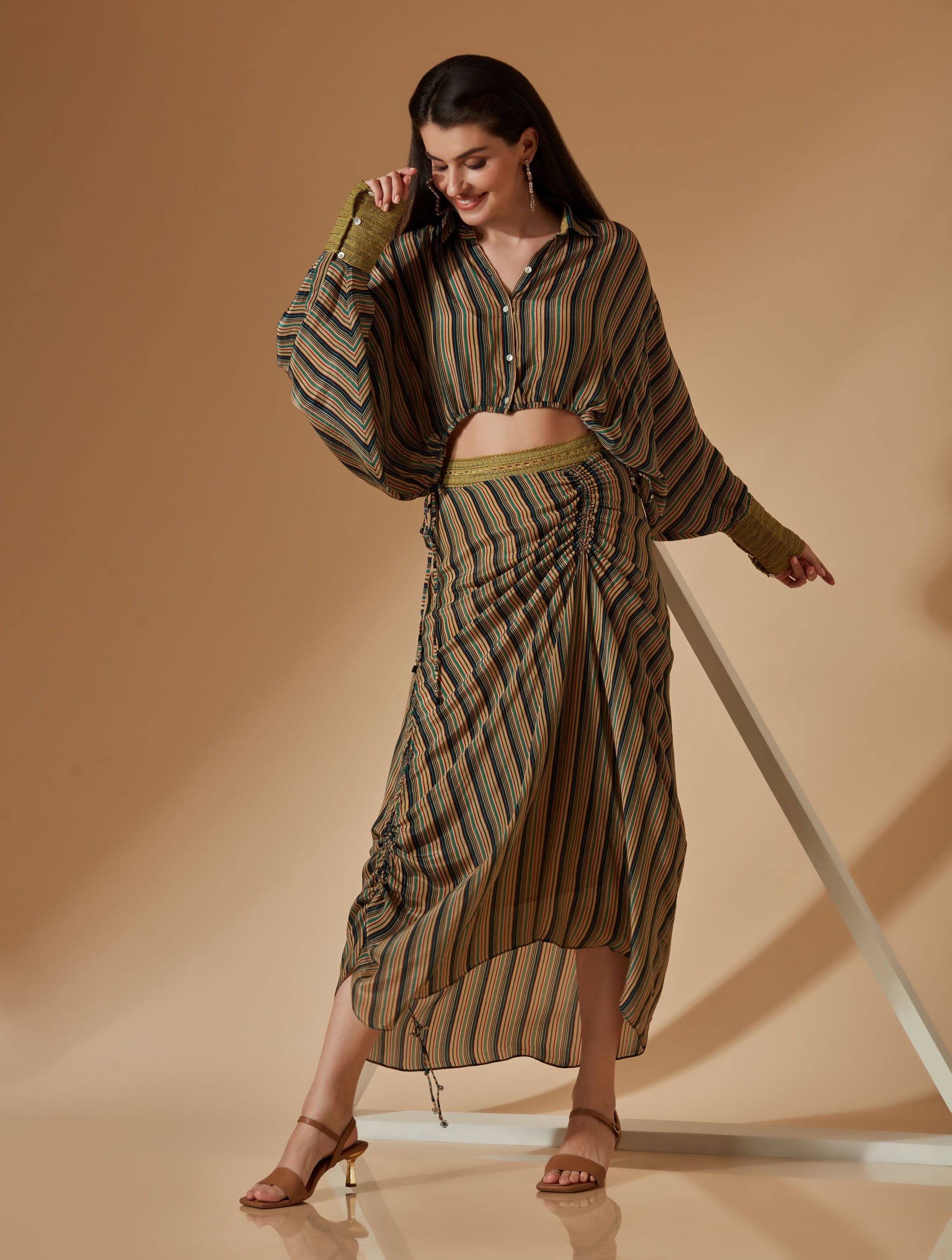 IVY CHARTREUSE CO-ORD SKIRT SET