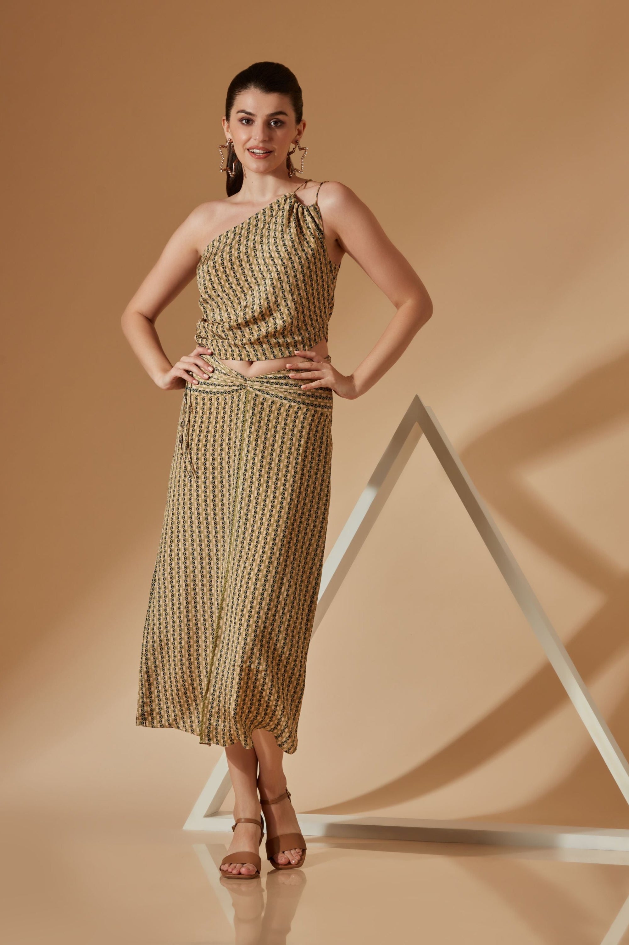 VIVIAN ONE SHOULDER CO-ORD SET