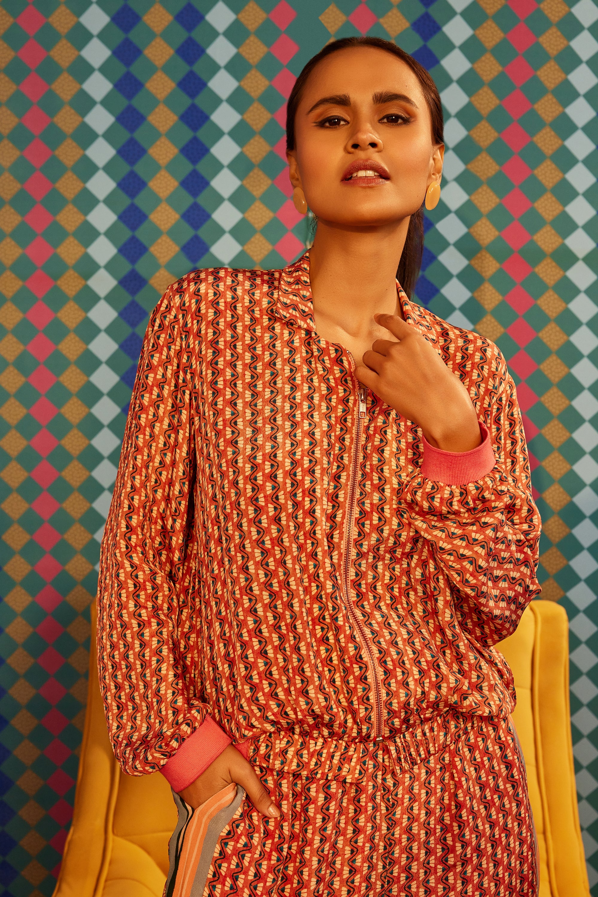 DAPHNE SPICED CORAL CO-ORD SET