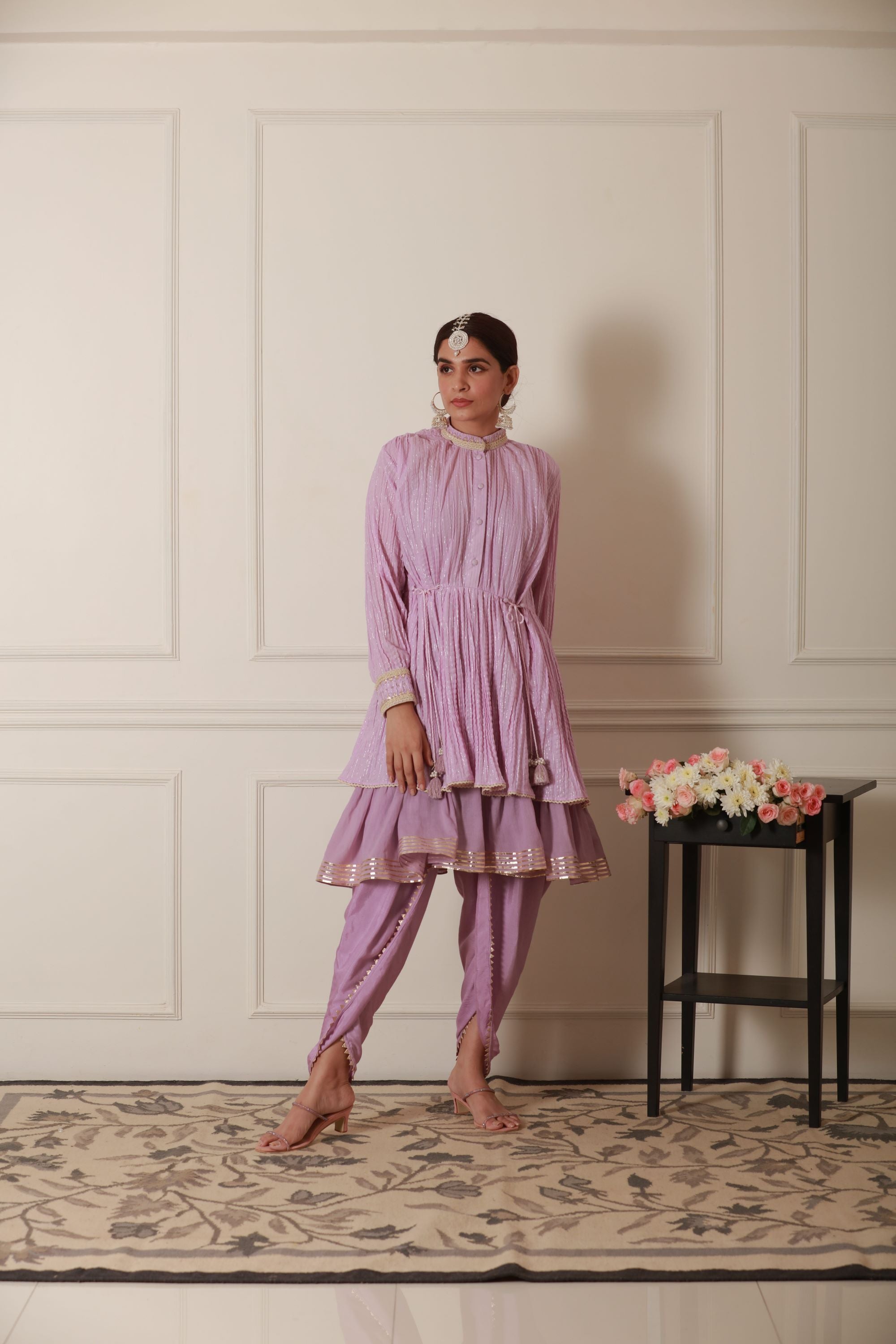 LILAC MOKSHI DHOTI KURTA SET