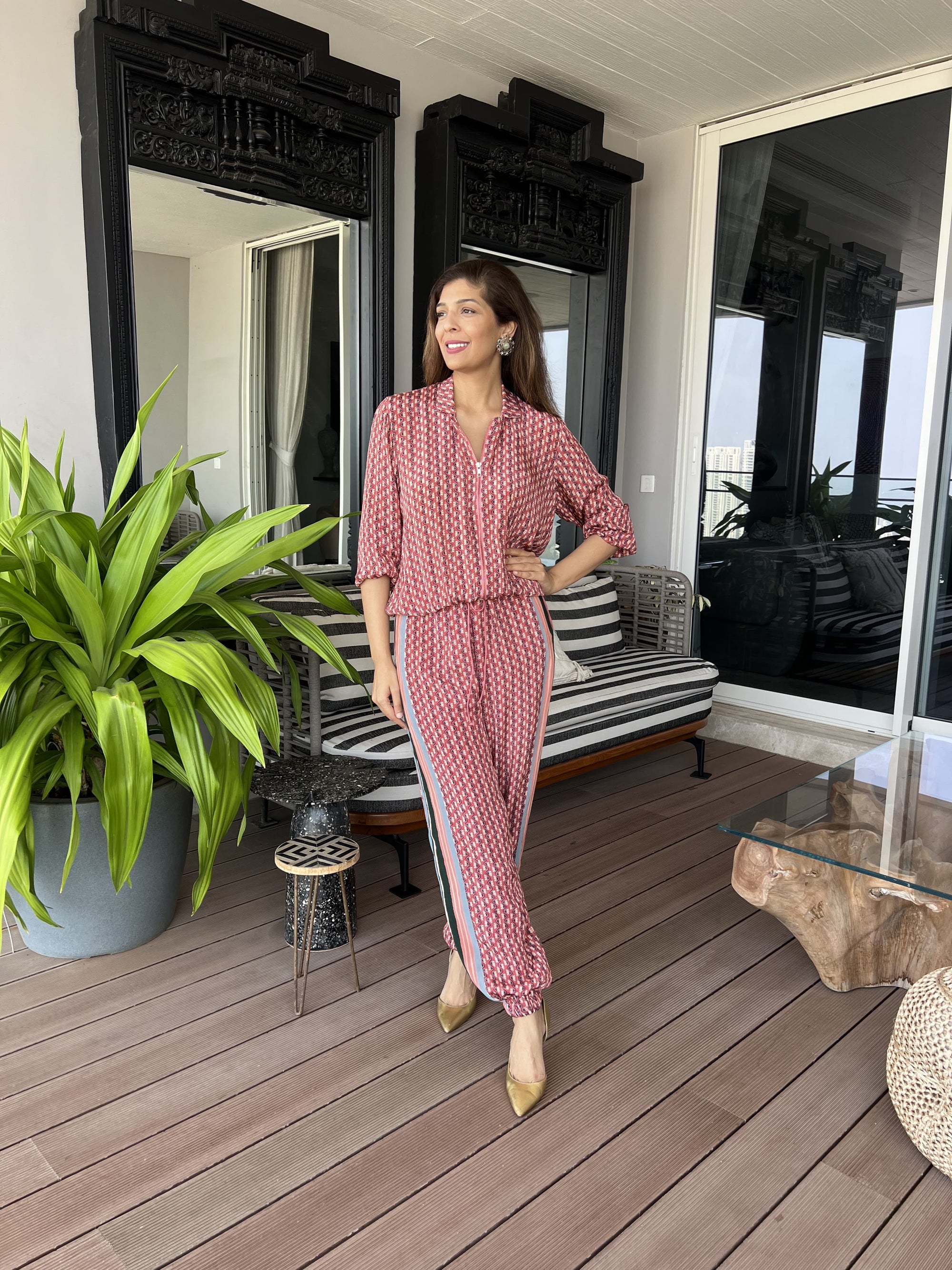 DAPHNE SPICED CORAL CO-ORD SET