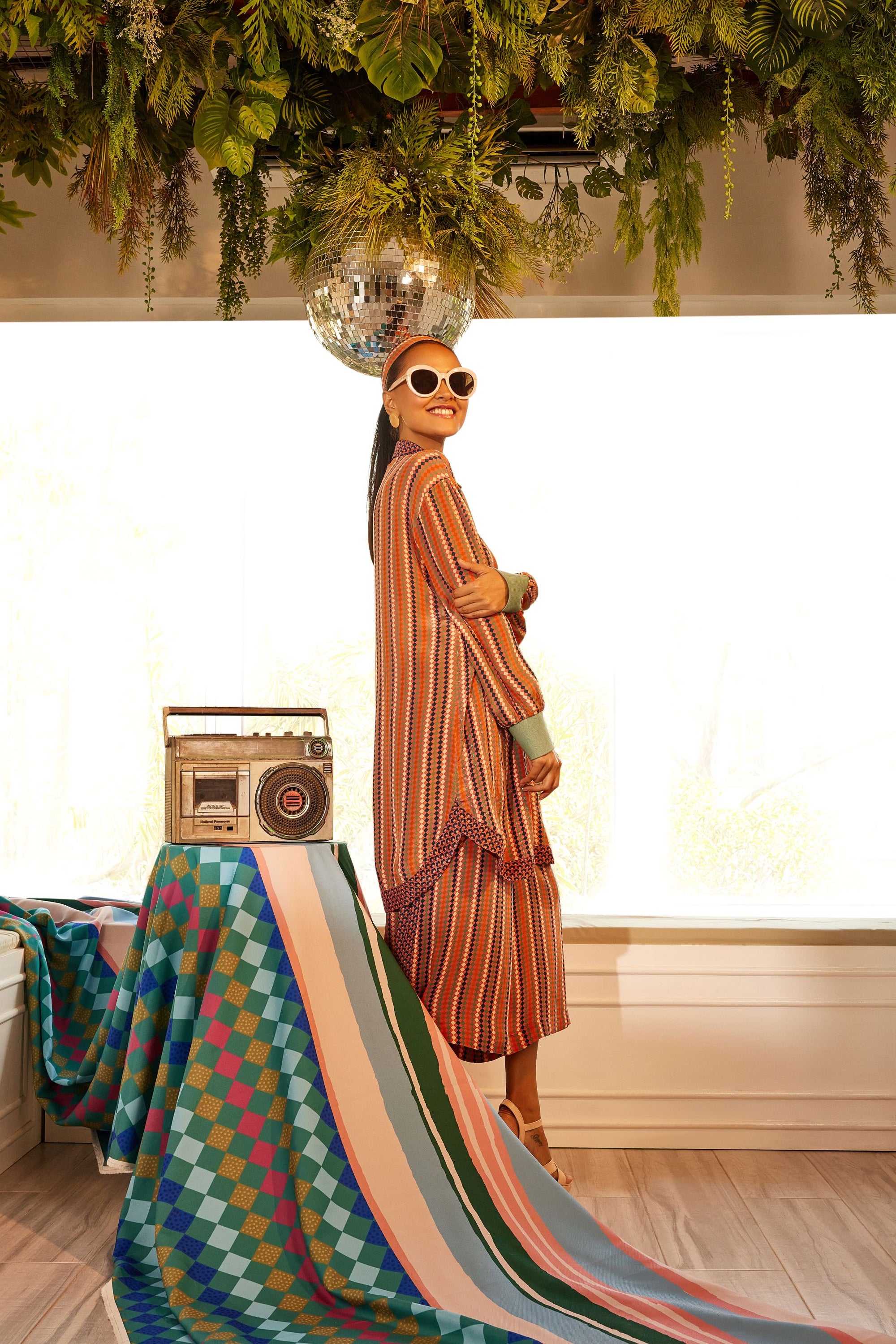 MARIA - RUST DIAMOND CO-ORD SET