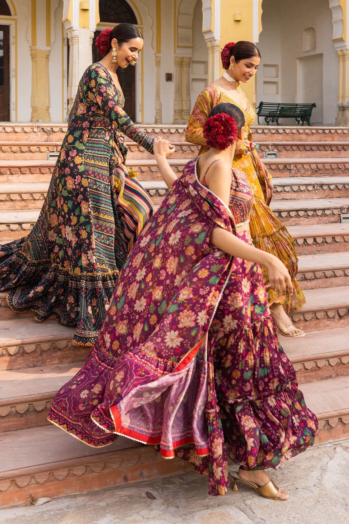 WINE SEHER SHARARA SET WITH CAPE
