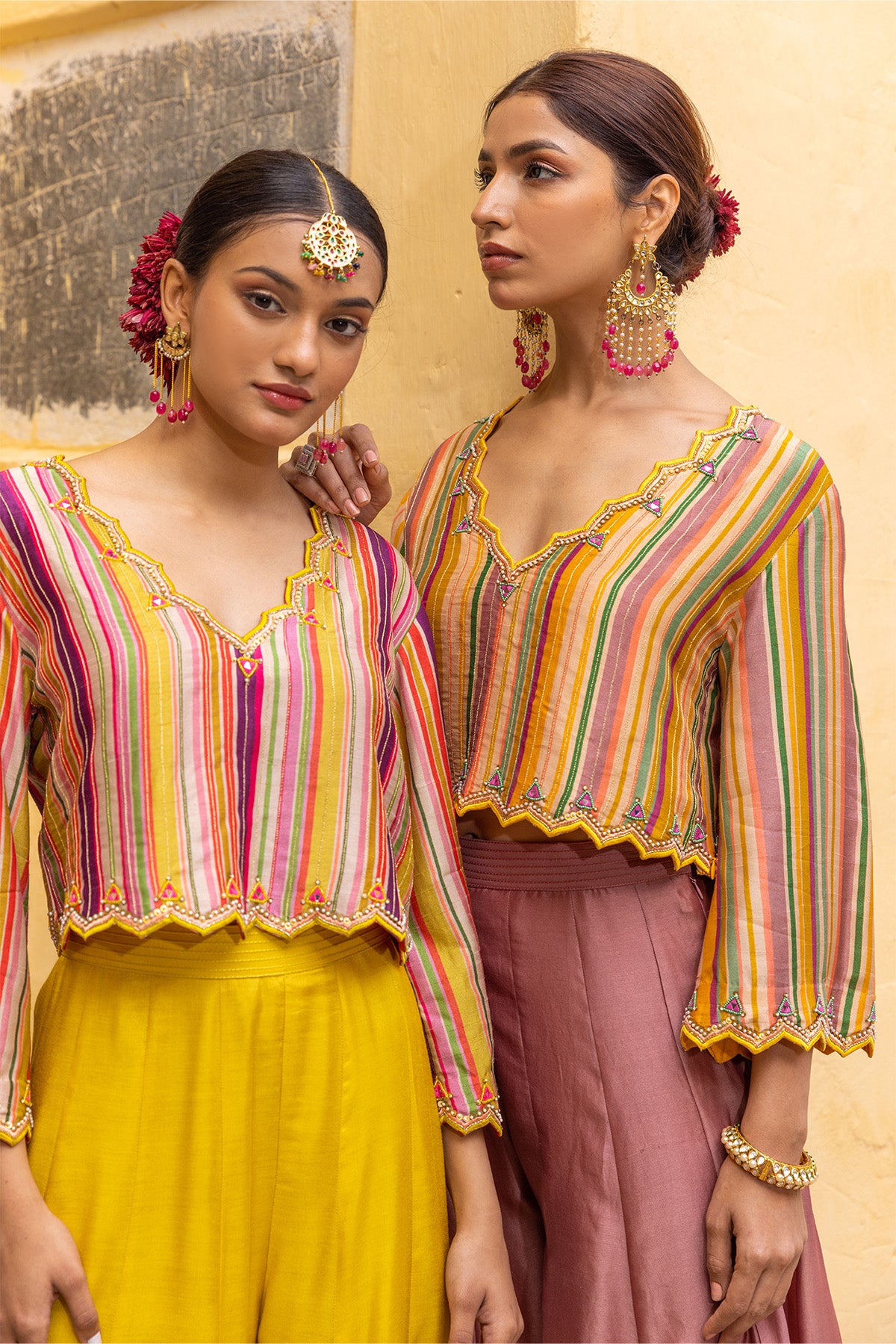 ZIYA CROP TOP WITH SHARARA PANT