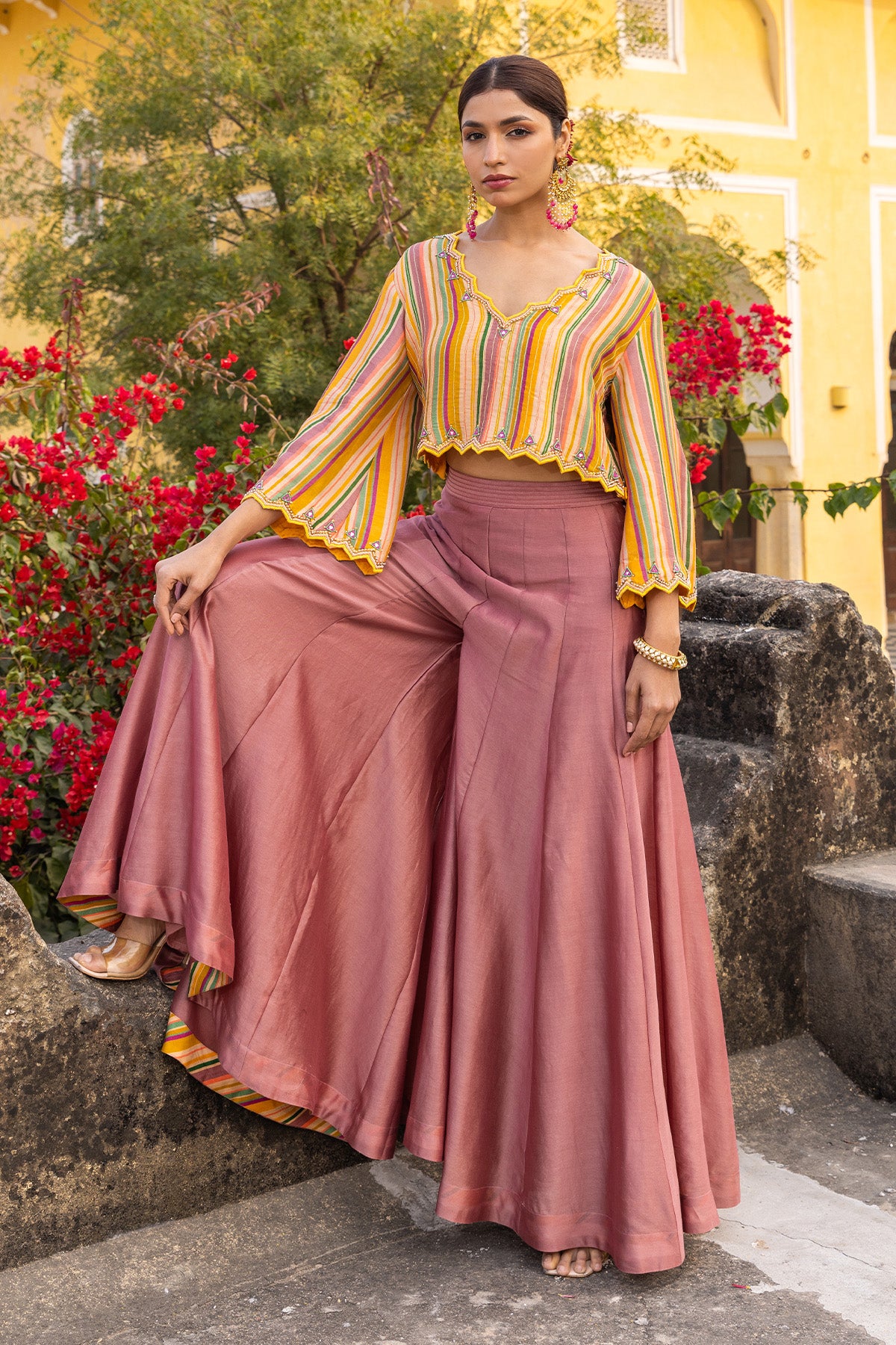 ZIYA CROP TOP WITH SHARARA PANT