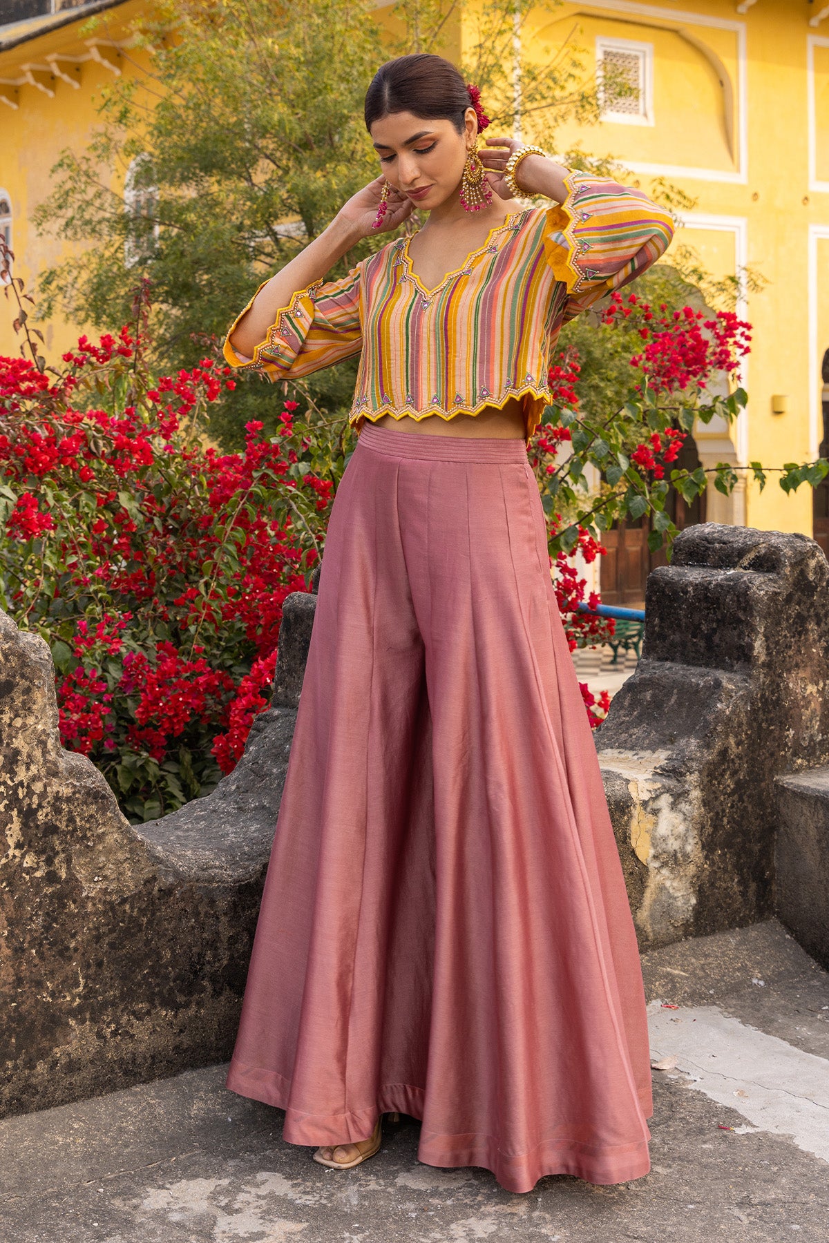 ZIYA CROP TOP WITH SHARARA PANT