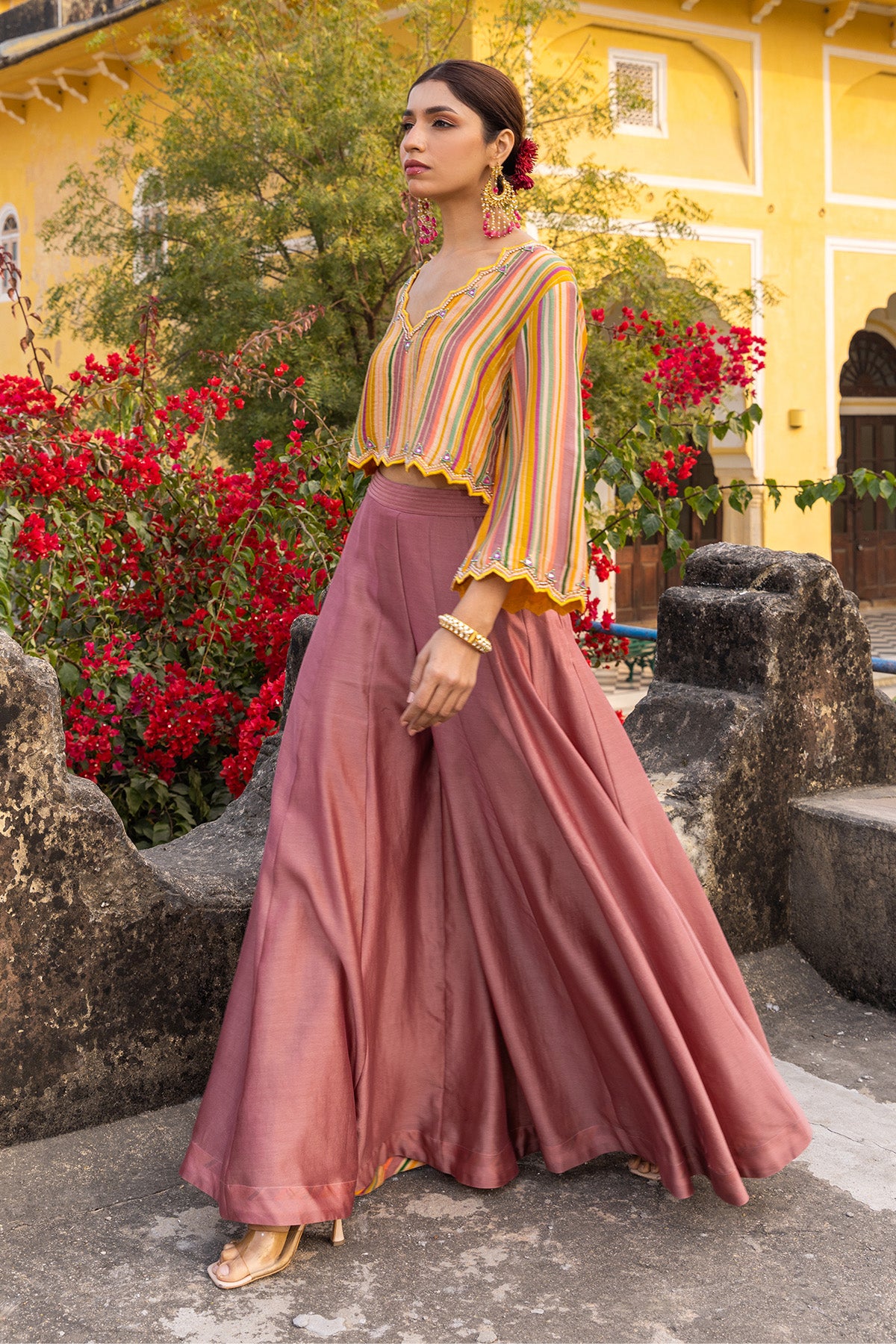 ZIYA CROP TOP WITH SHARARA PANT
