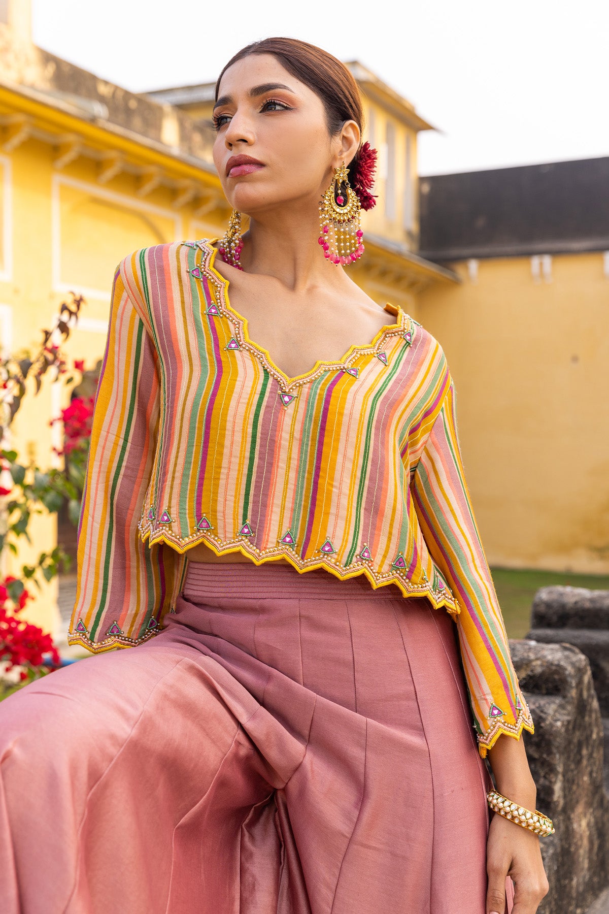 ZIYA CROP TOP WITH SHARARA PANT