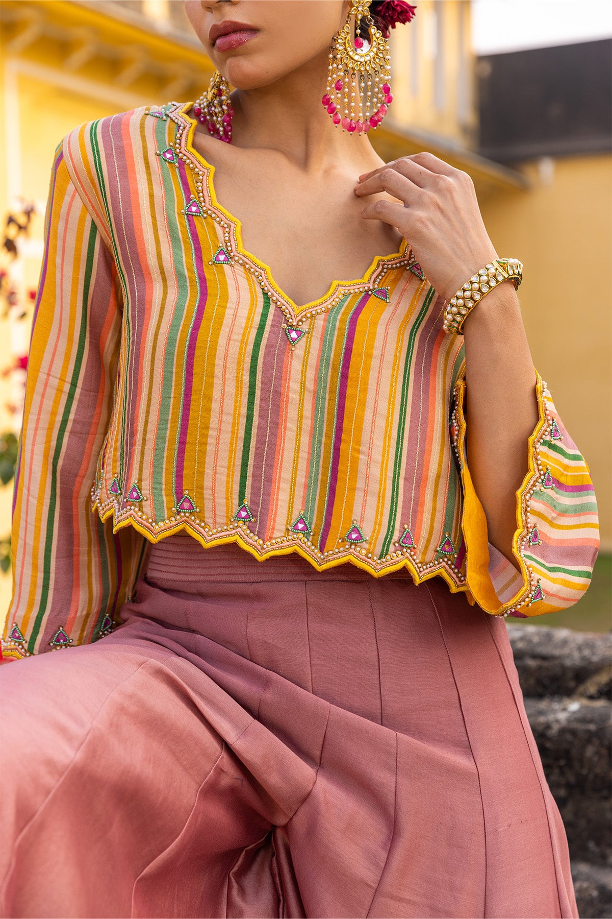 ZIYA CROP TOP WITH SHARARA PANT