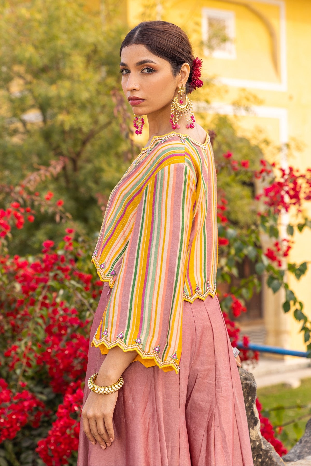 ZIYA CROP TOP WITH SHARARA PANT