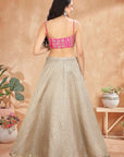 CROP PINK LEHENGA