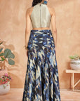 BLUE AUREE SKIRT TOP