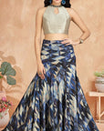 BLUE AUREE SKIRT TOP