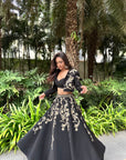 Black Seraph Lehenga Set