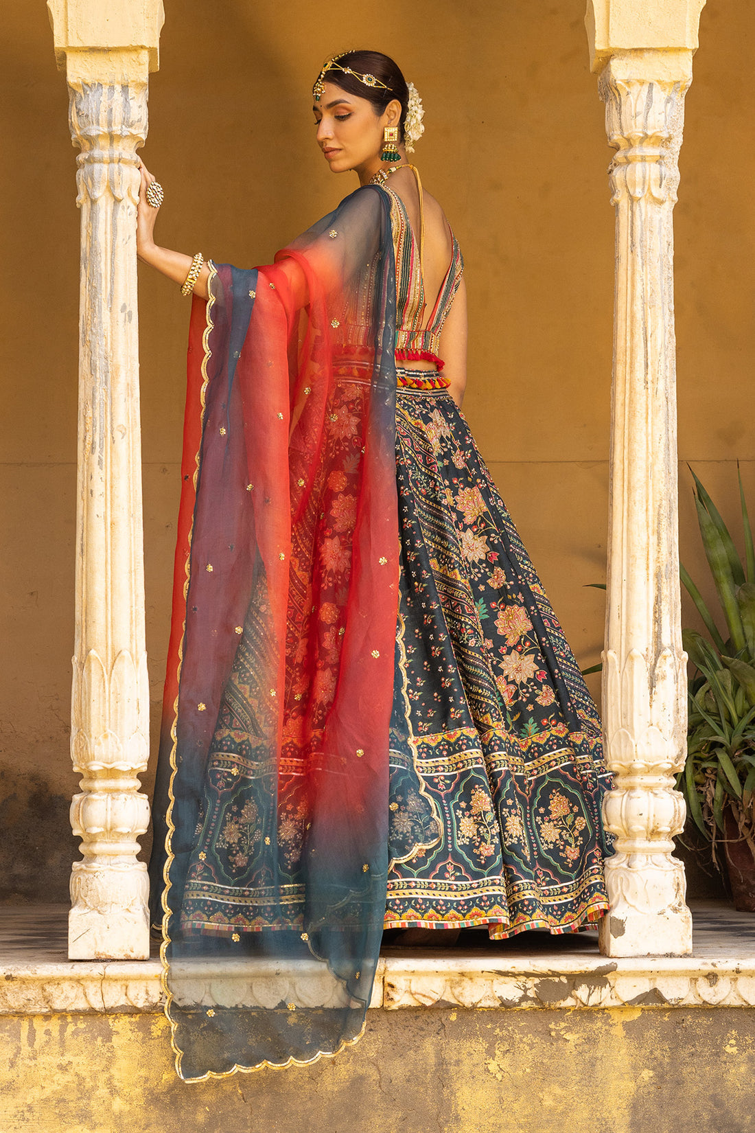 embroidery lehenga set