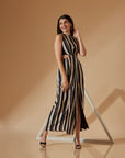 XENIA striped long dress