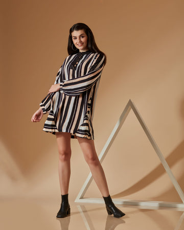 DEMI striped short dress