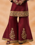 Maroon Mehira Kurta Set