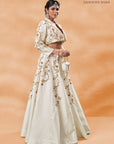 White Noor Jacket Lehenga Set