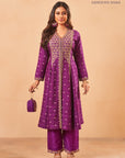 Purple Mahtab Kurta Set