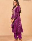 Purple Mahtab Kurta Set