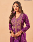 Purple Mahtab Kurta Set