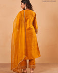 Mustard Sunheri Kurta Set