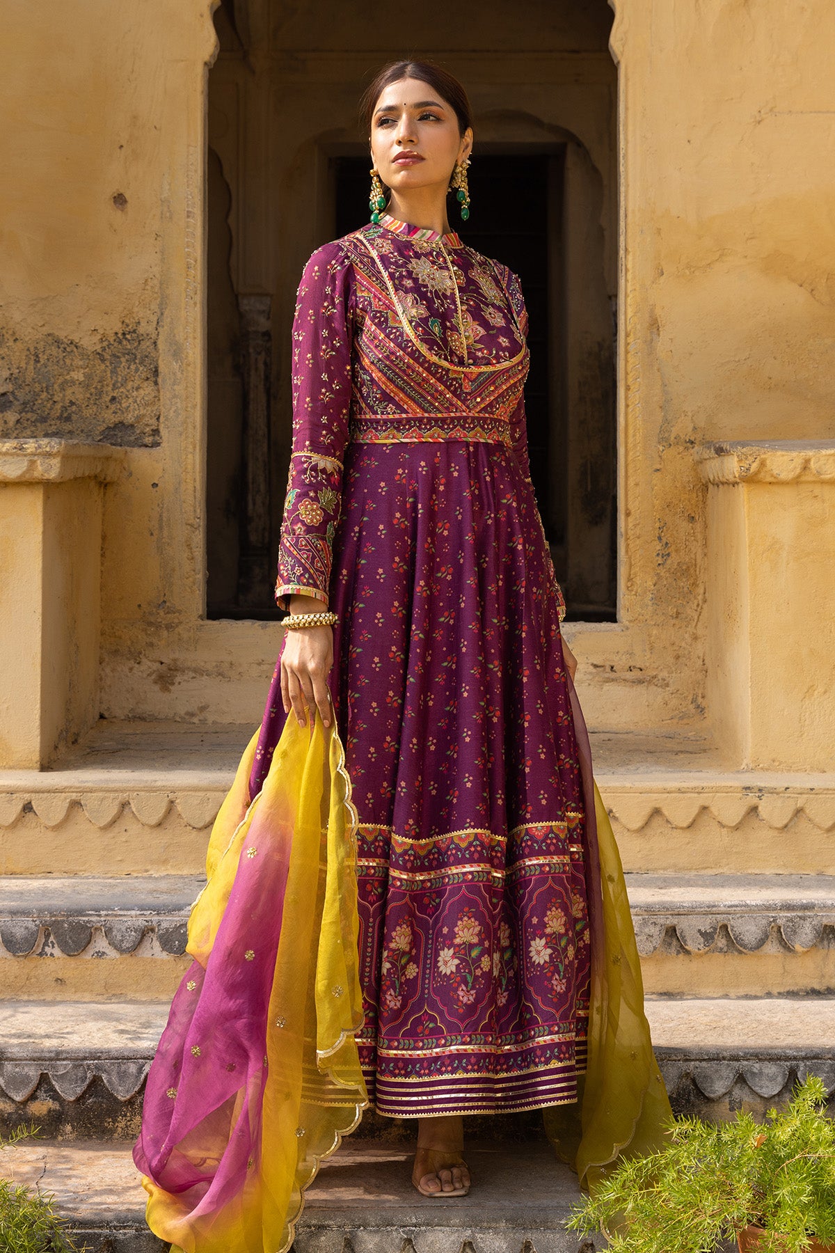 full sleeves anarkali