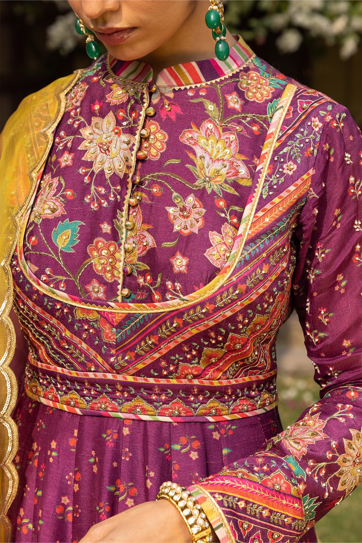 WINE REEMA ANARKALI SET