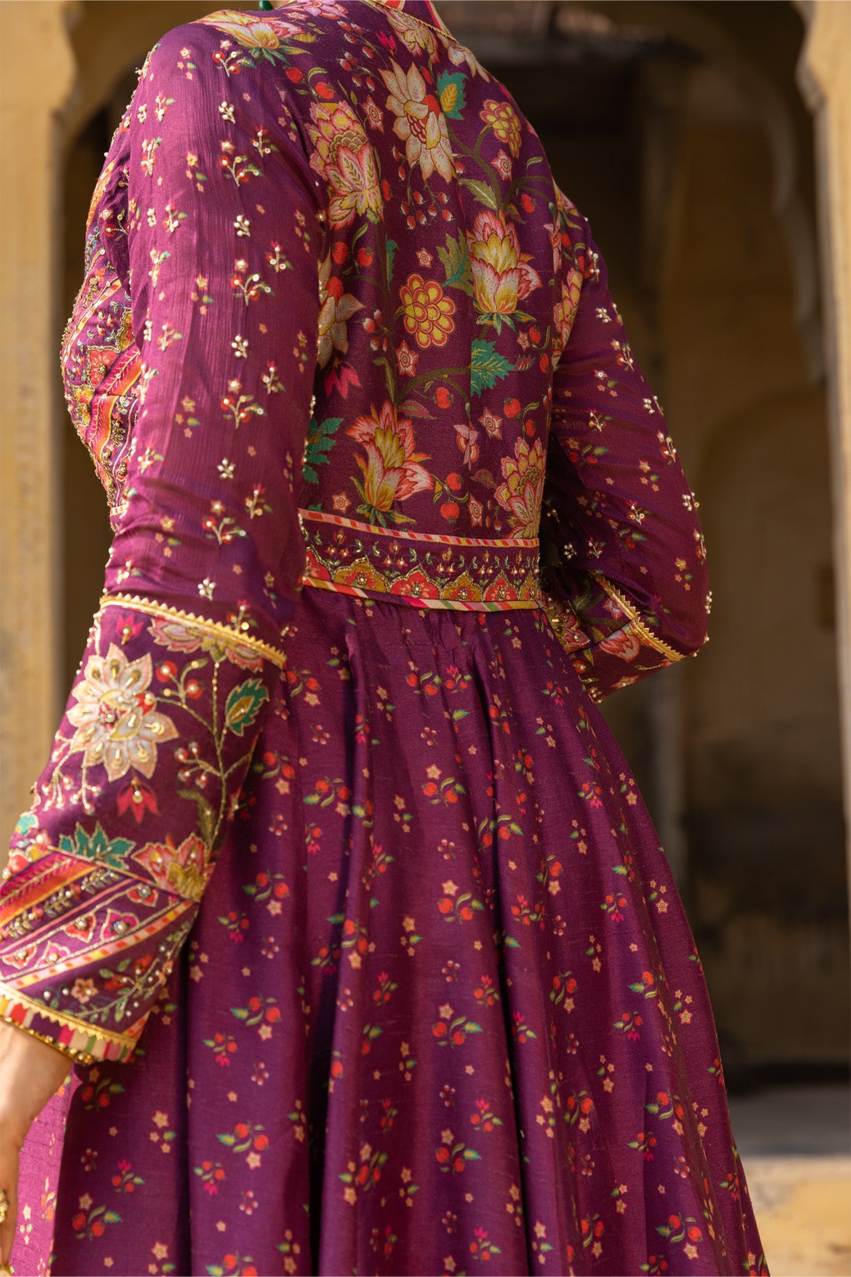 WINE REEMA ANARKALI SET